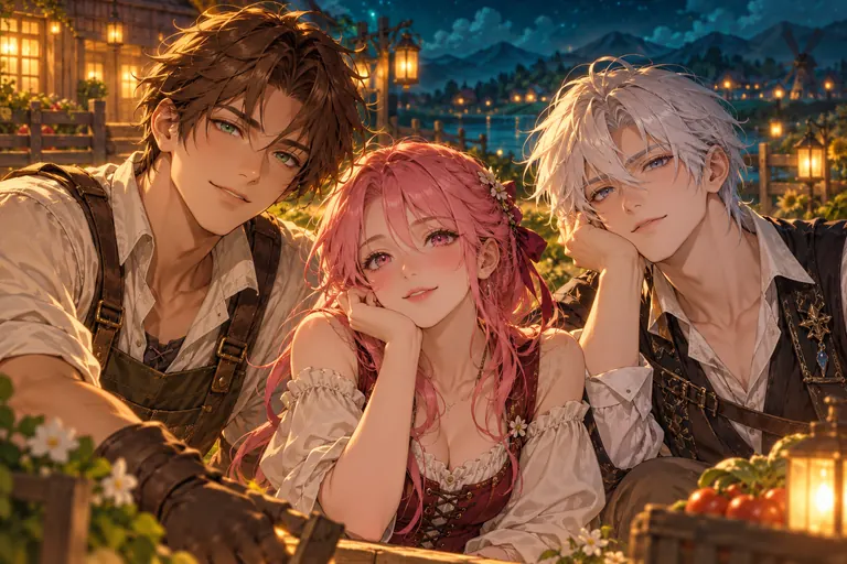 Original character-inspired illustration, not official character portraits