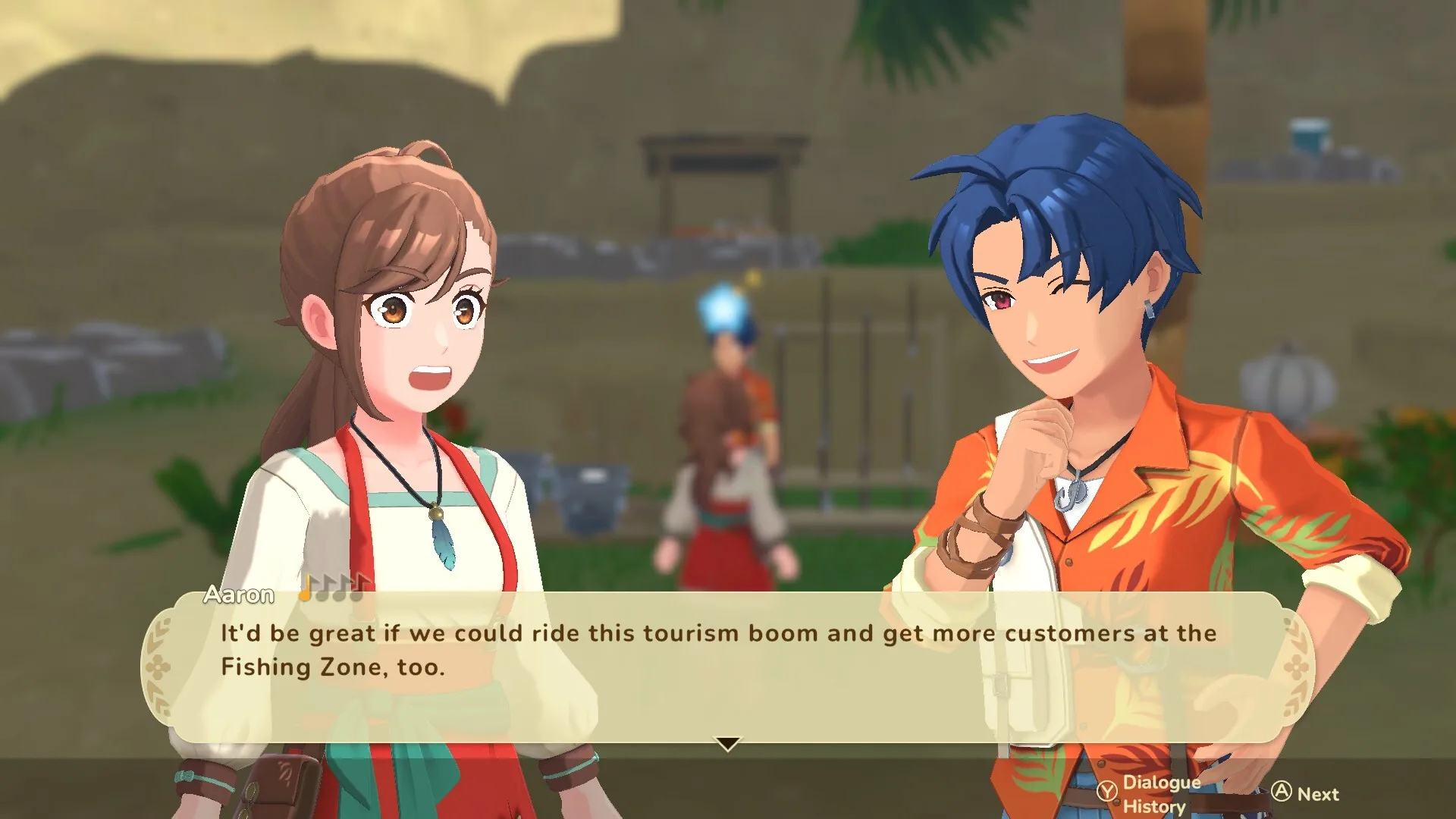 Aaron talks about the Fishing Zone in Harvest Moon: Echoes of Teradea